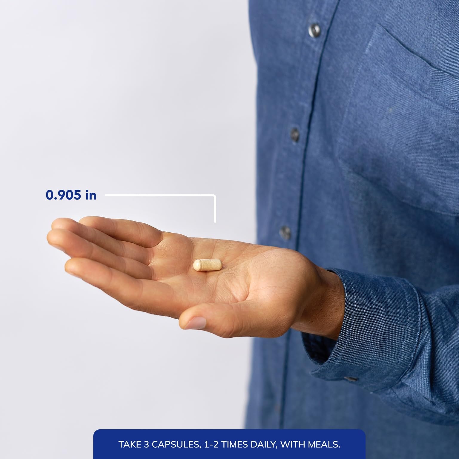 Label close-up for Men's Nutrients nutritional information