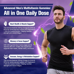 Supplement facts panel highlighting methylated vitamins and B-complex for men