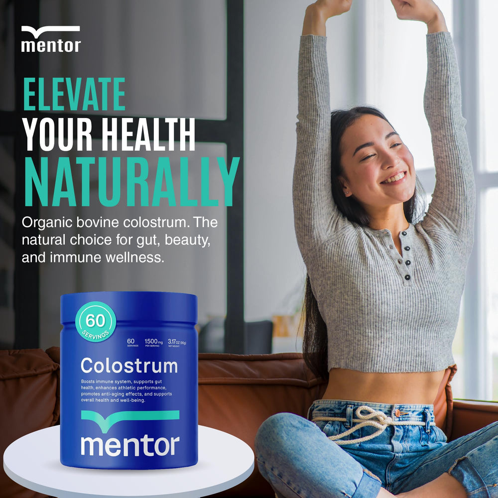 Packaging display for Mentor Colostrum Powder