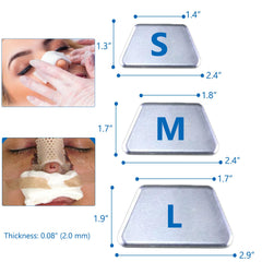 Close-up of MENURSY nasal splint showing 0.08 inch thickness
