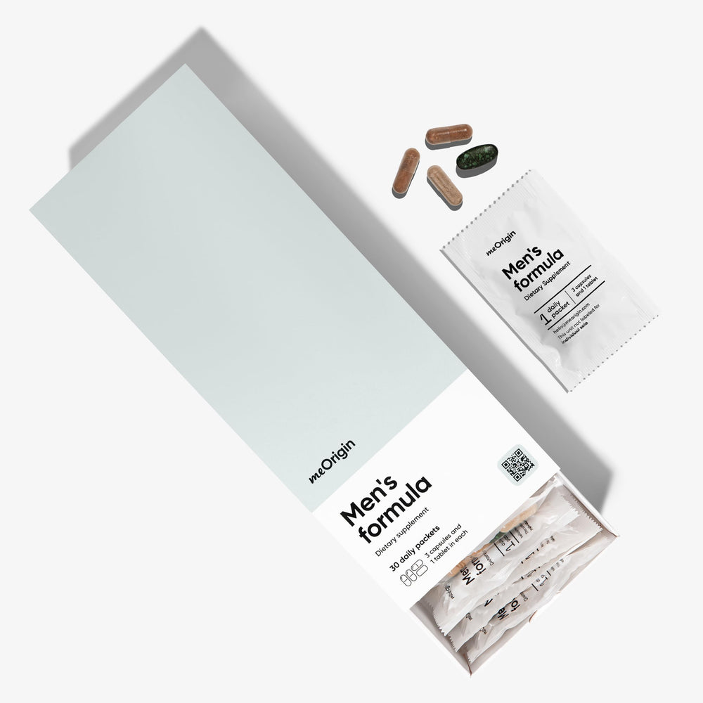 Energy and vitality focus promoted by meOrigin multivitamin for men