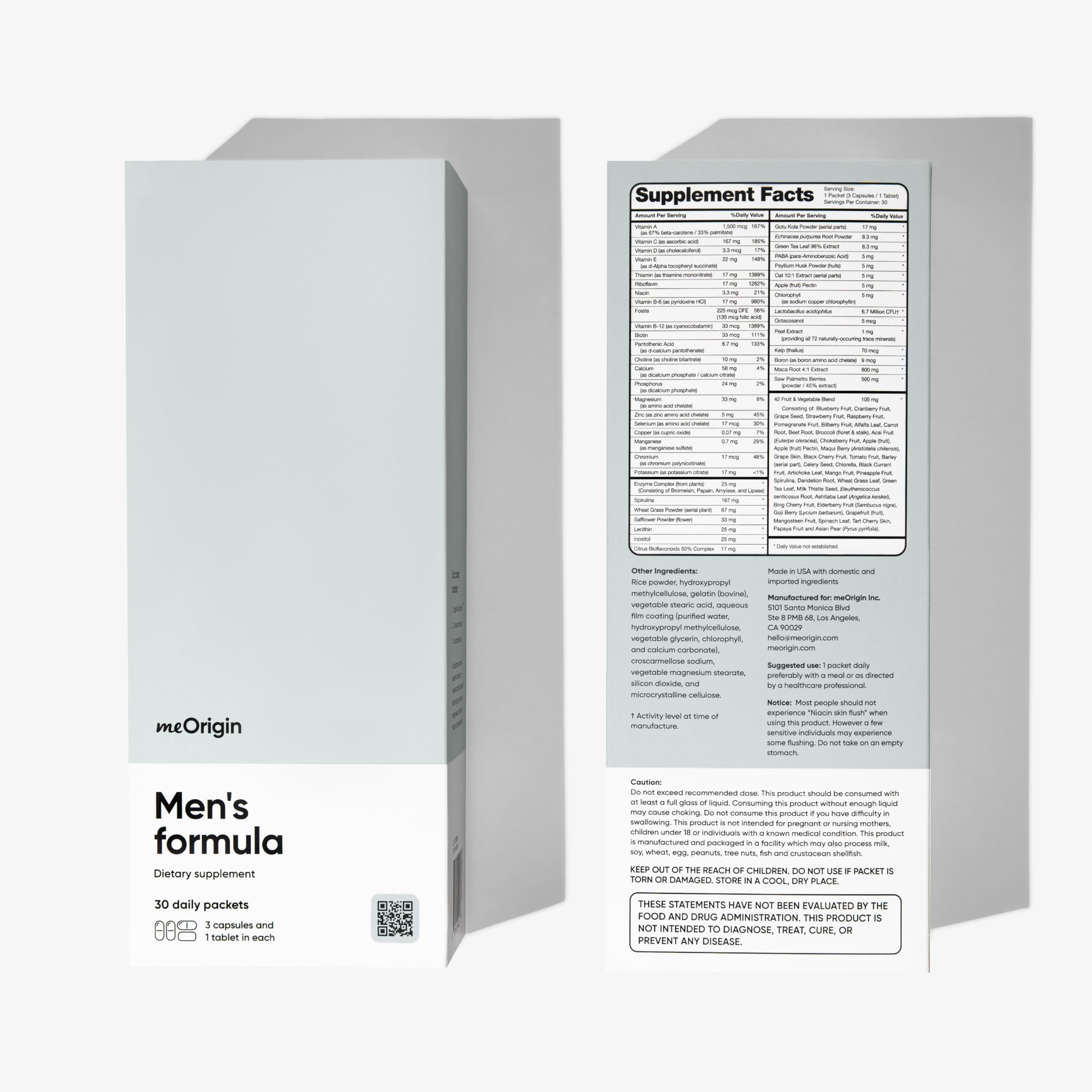 Healthy hair and skin benefits from meOrigin men’s vitamins