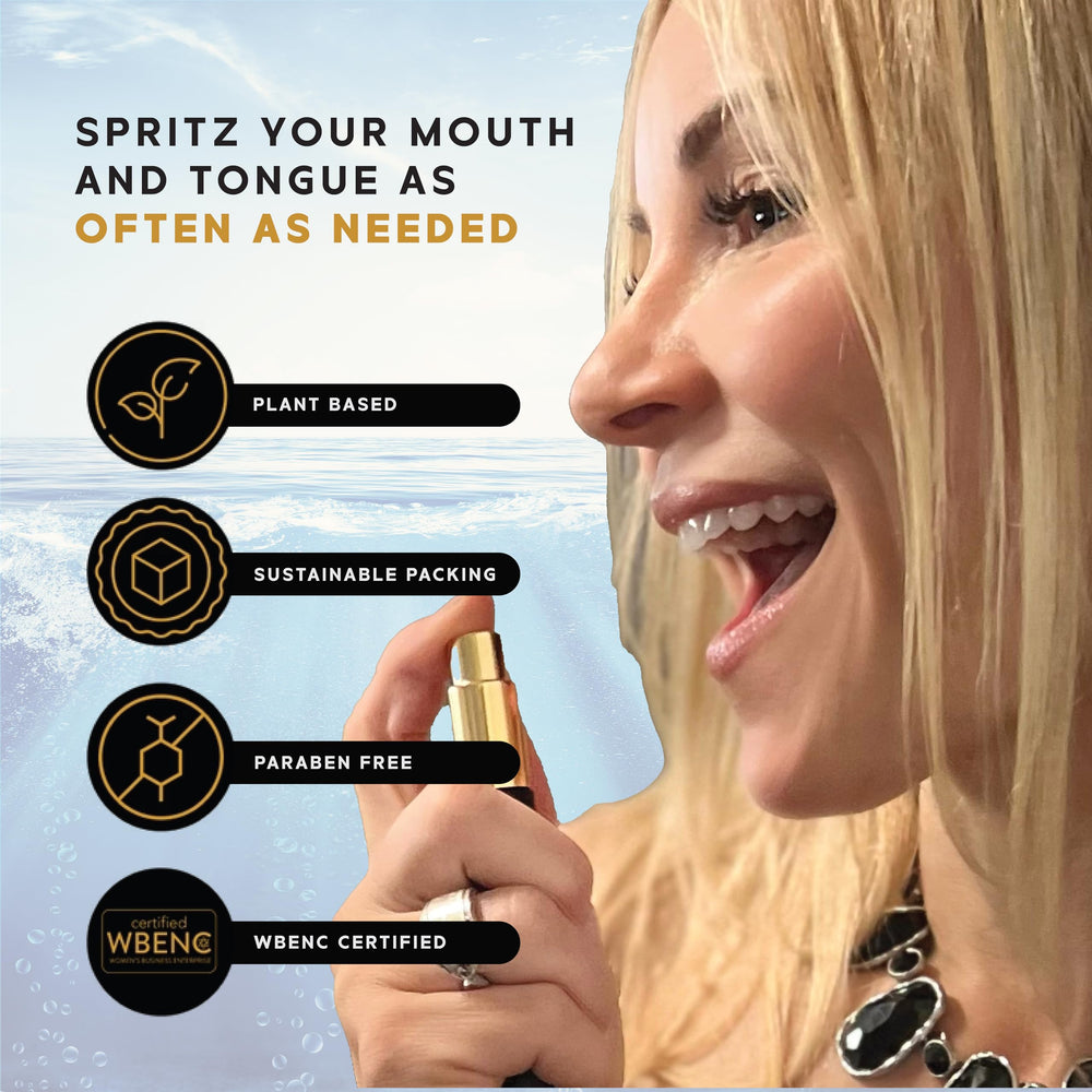 Breath spray helping with dry mouth and fresh breath