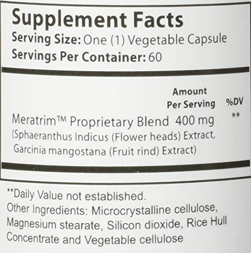Stimulant-free label on Meratrim bottle