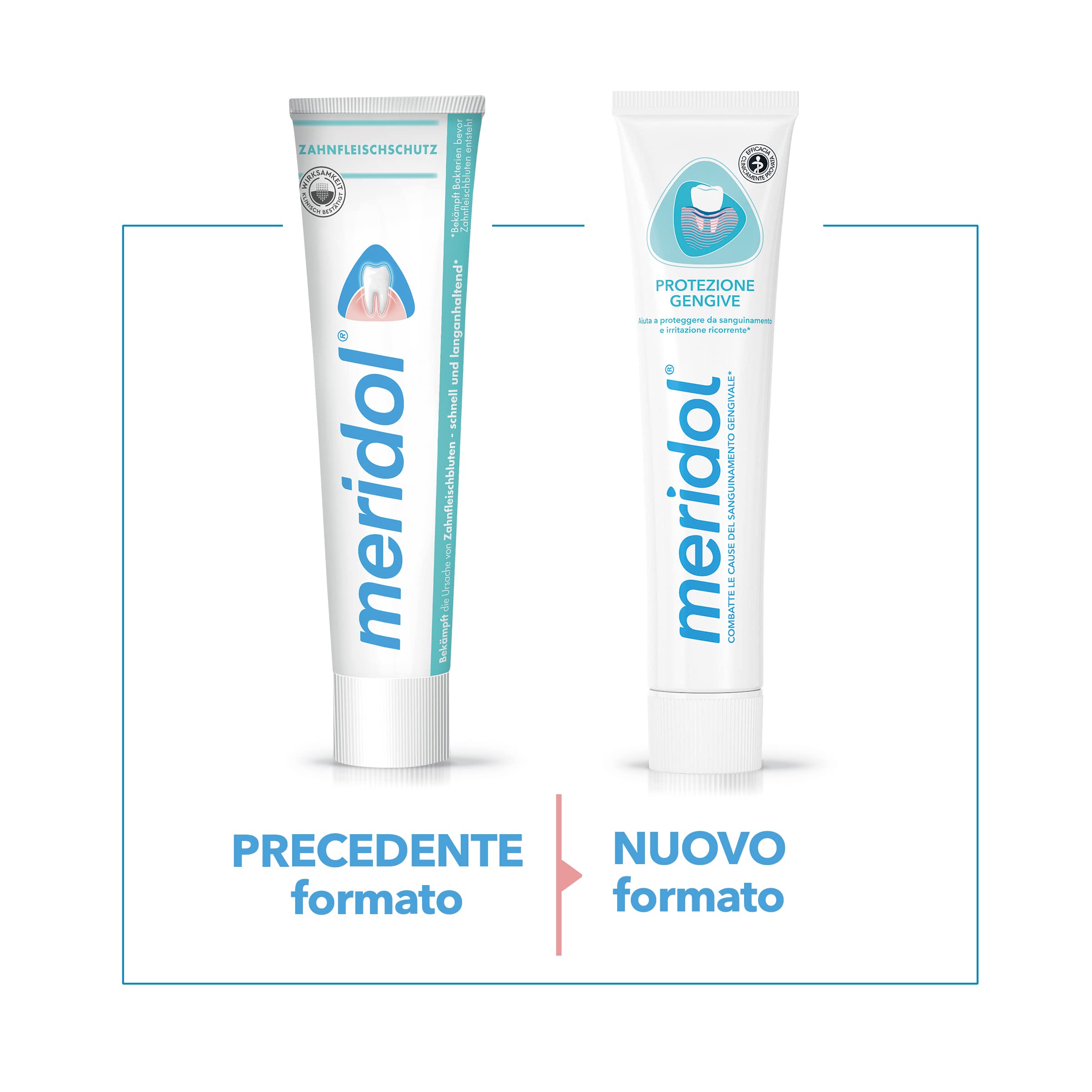 Detail of toothpaste packaging branding