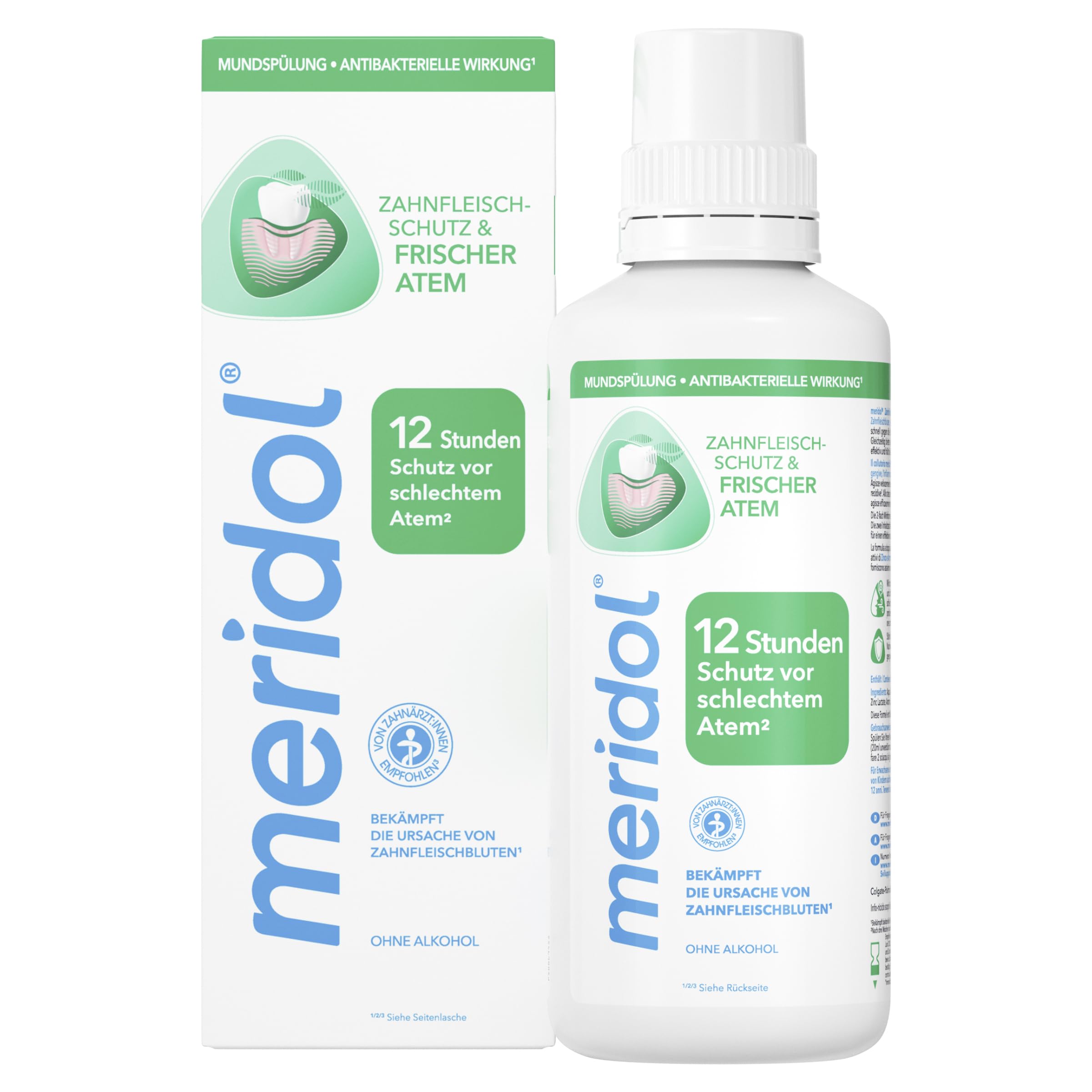 Meridol Mouthwash Halitosis 400 ml bottle – defective item