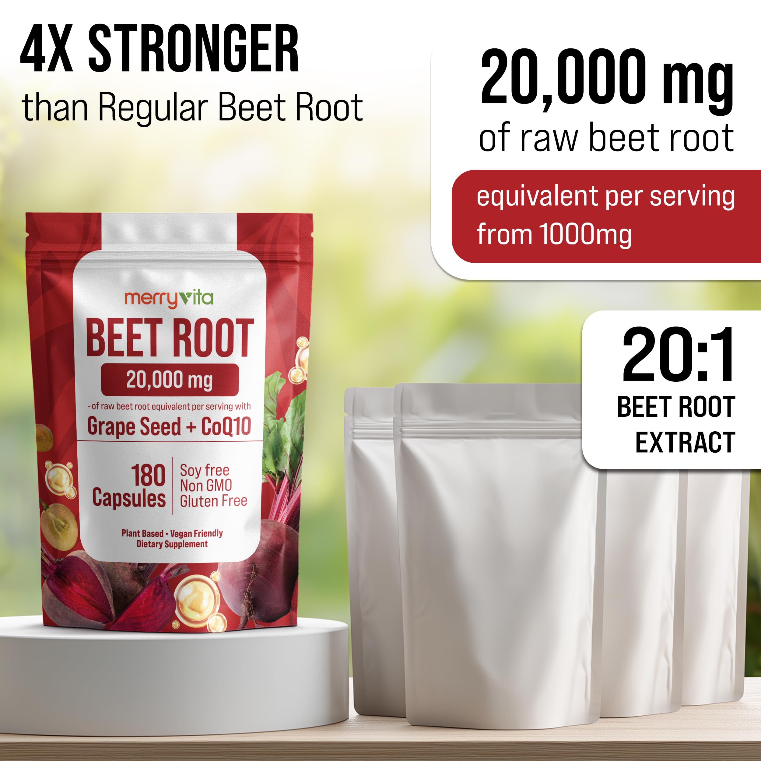 Grape seed and CoQ10 ingredients in supplement bottle