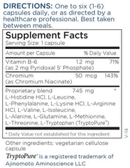 Close-up of Metabolic Maintenance B.A.M. 750 mg bottle