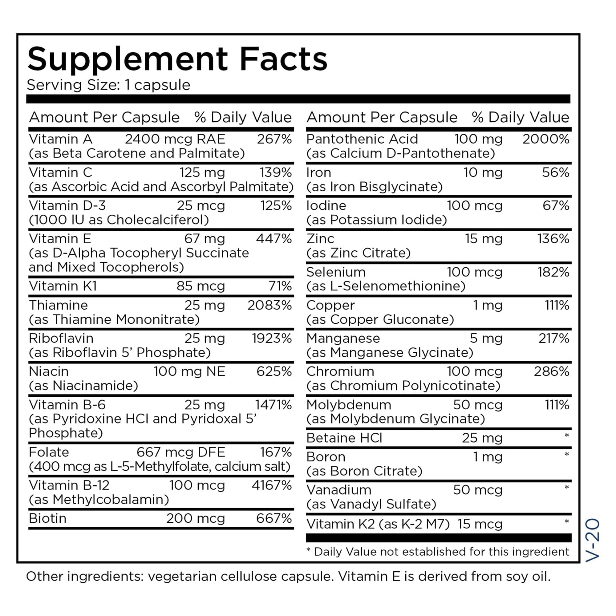 BPA-free recycled amber bottle and packaging of Metabolic Maintenance The Big One