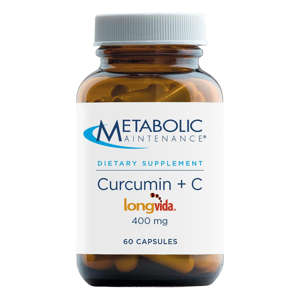 Metabolic Maintenance Curcumin + C bottle label