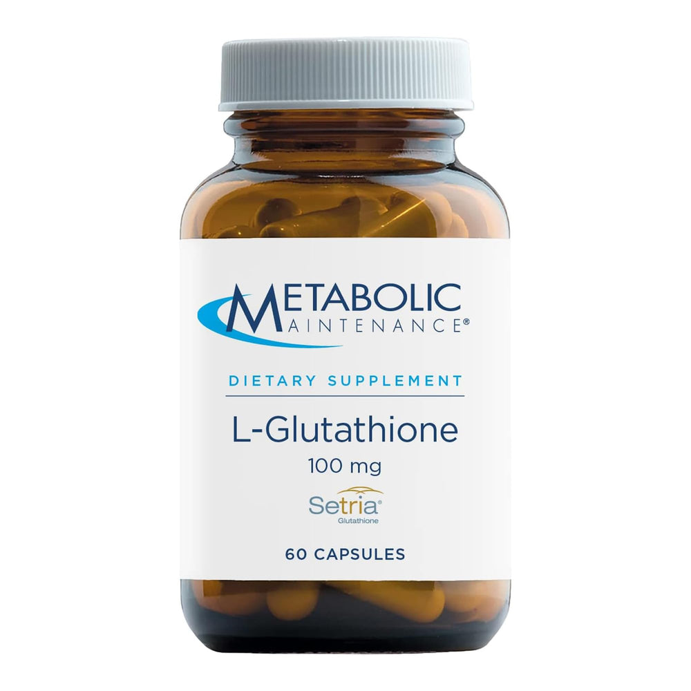 Bottle of Metabolic Maintenance L-Glutathione 100mg, 60 capsules