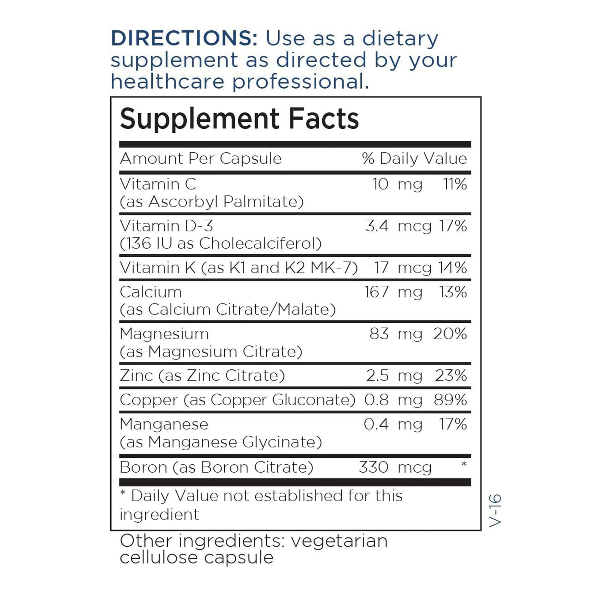 Professional-grade bone health support supplement since 1984