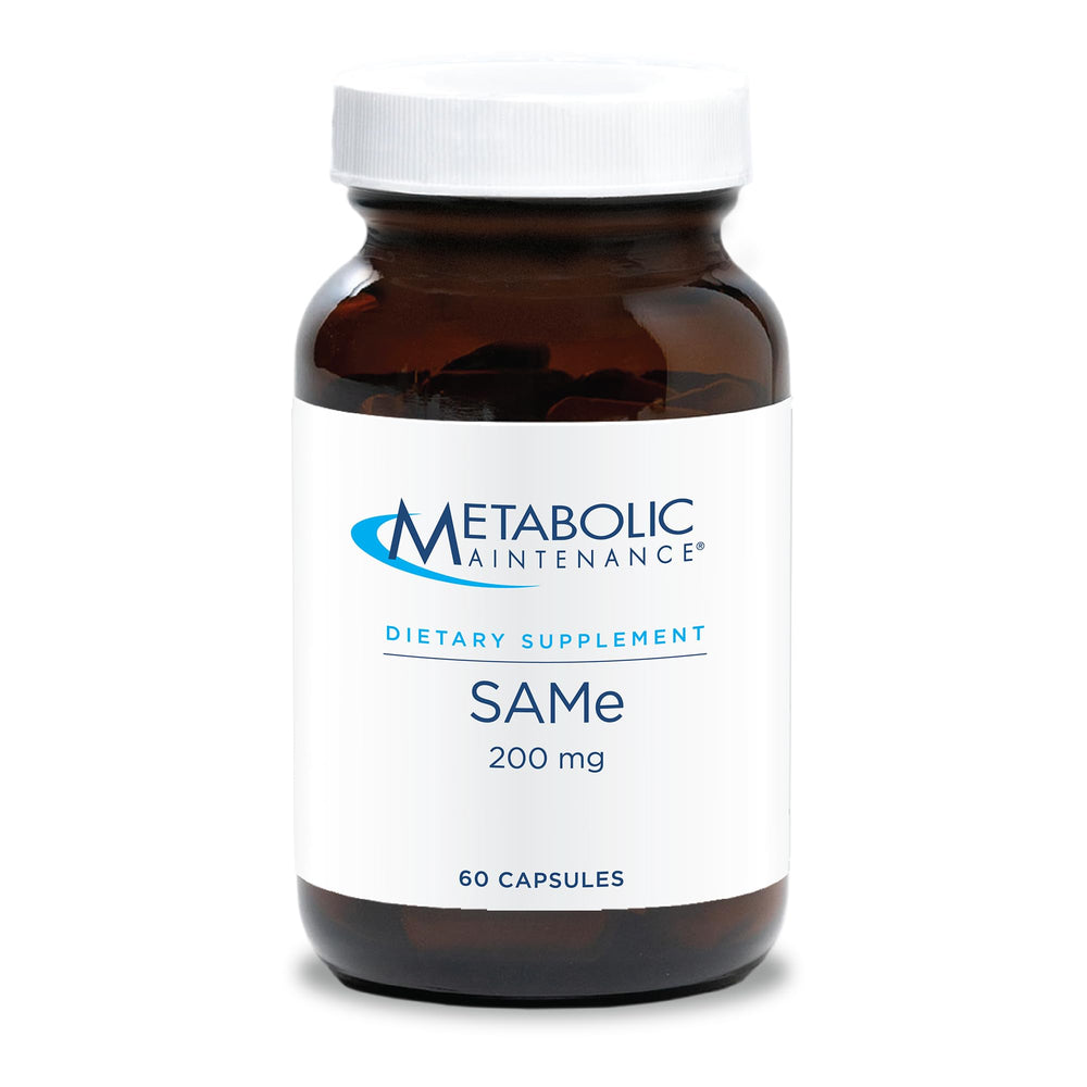 Metabolic Maintenance SAMe 200 mg bottle label