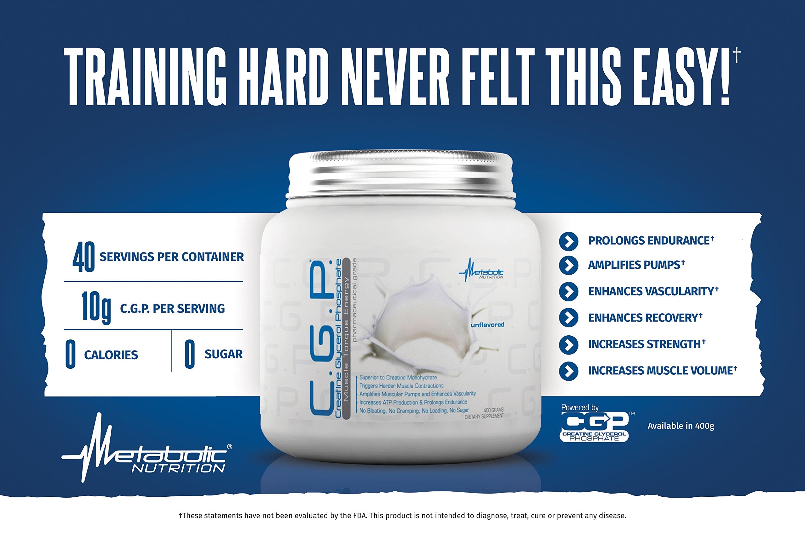 Metabolic Nutrition CGP mixer bottle demonstrates simple shake blending.