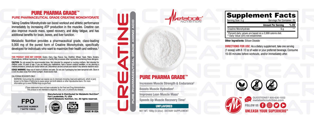 Close-up of creatine powder texture