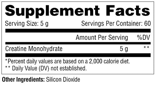 Close-up of creatine powder texture