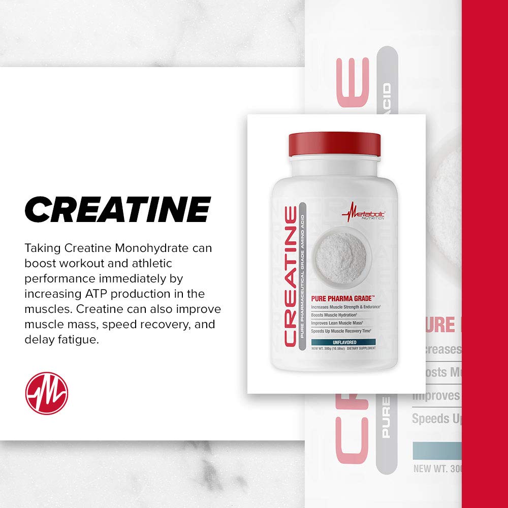 Metabolic Nutrition Creatine dissolves quickly in water for a post-workout drink