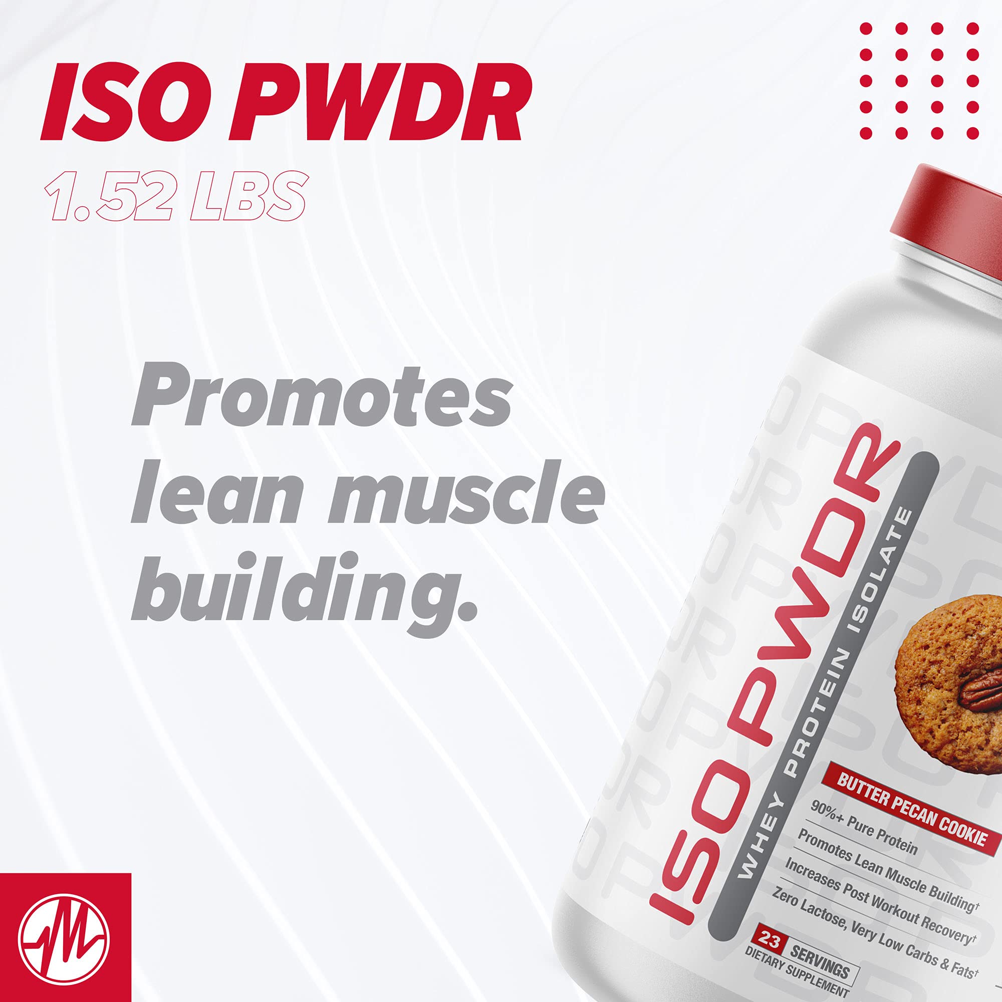 Packaging of Metabolic Nutrition ISO PWDR Peanut Butter Cookie highlighting keto-friendly nutrition
