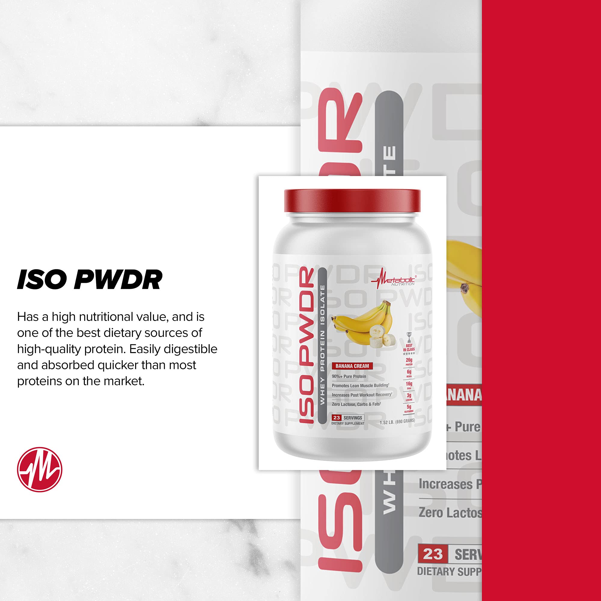 Scoop of Metabolic Nutrition ISO PWDR Peanut Butter Cookie protein powder