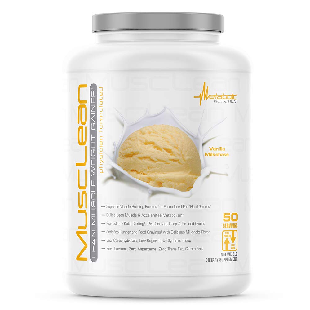 Metabolic Nutrition Musclean vanilla shake in a cup for on-the-go keto meals.