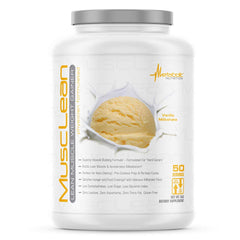 Metabolic Nutrition Musclean vanilla shake in a cup for on-the-go keto meals.