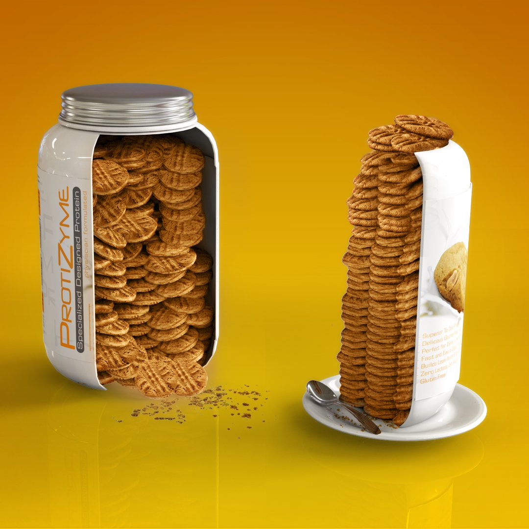 Metabolic Nutrition Protizyme baking-ready protein powder for cookies and muffins.