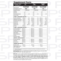Metabolic Nutrition PSP Physique PreWorkout Blue Raspberry – ingredients