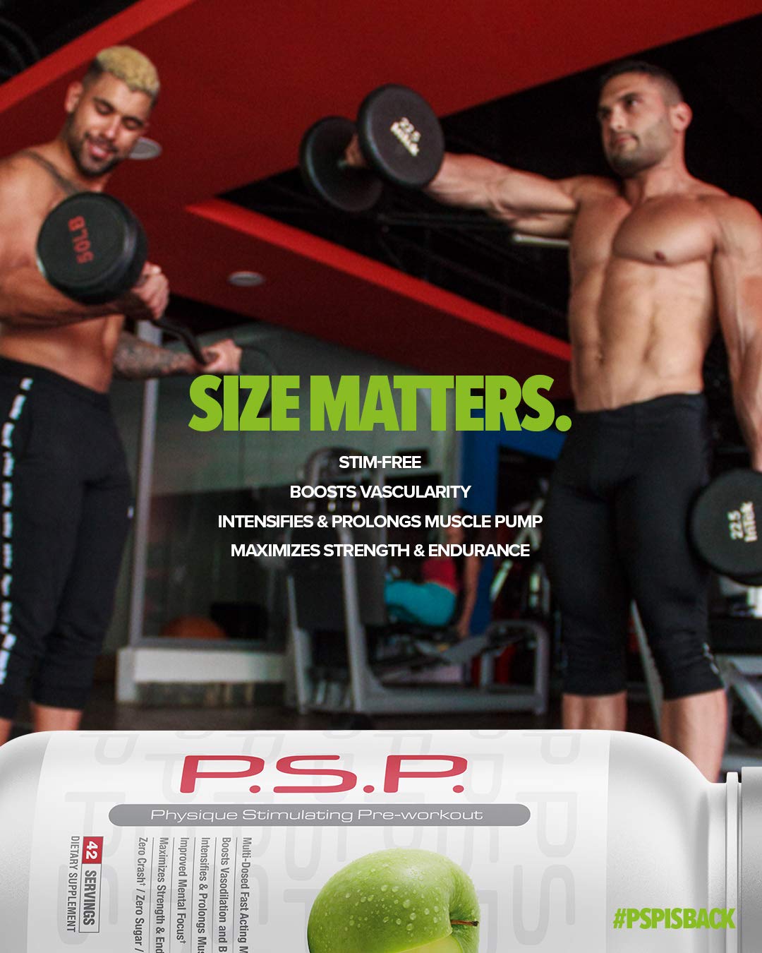 Pack shot of Metabolic Nutrition P.S.P. Physique PreWorkout Fruit Punch 672g