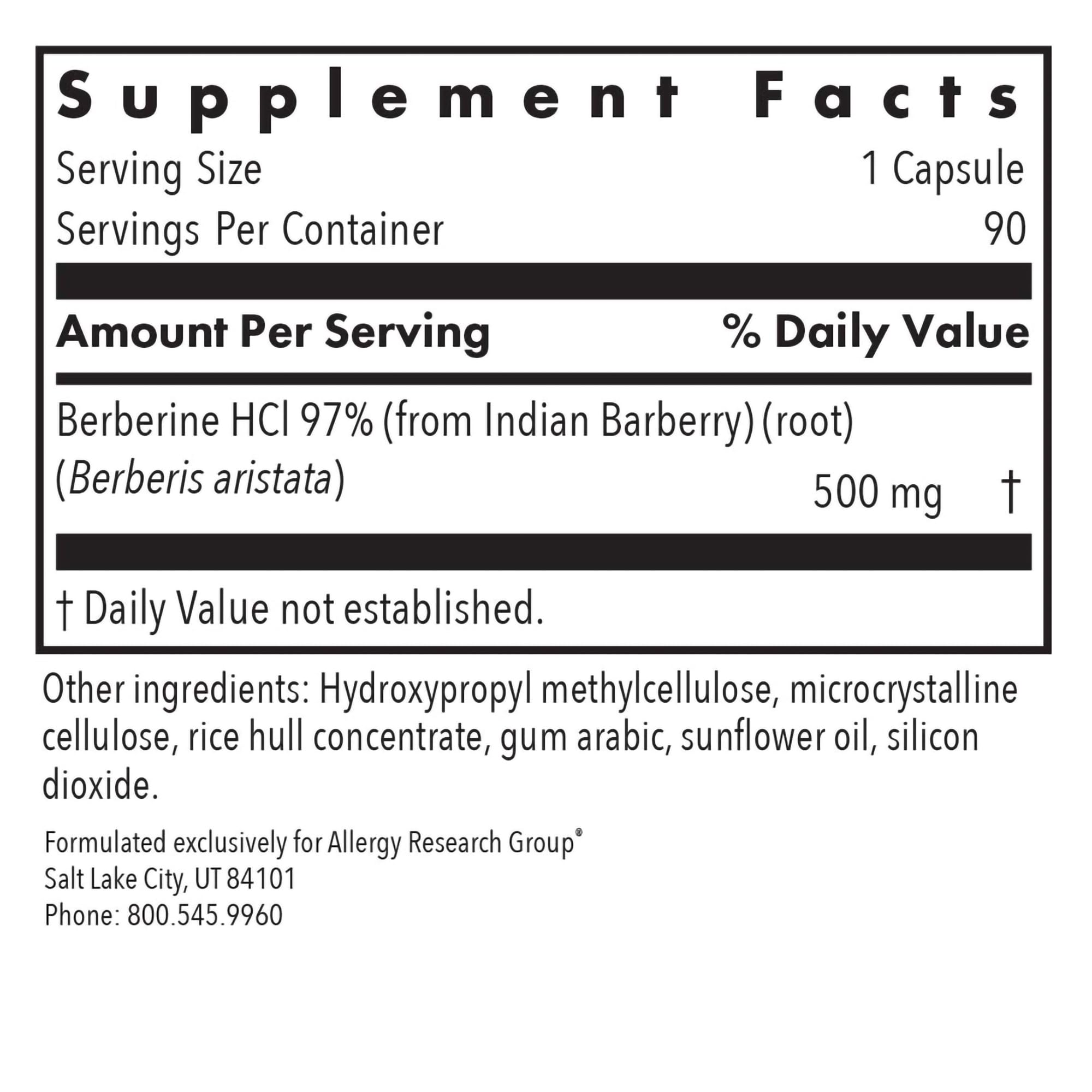 Metabolic support with berberine