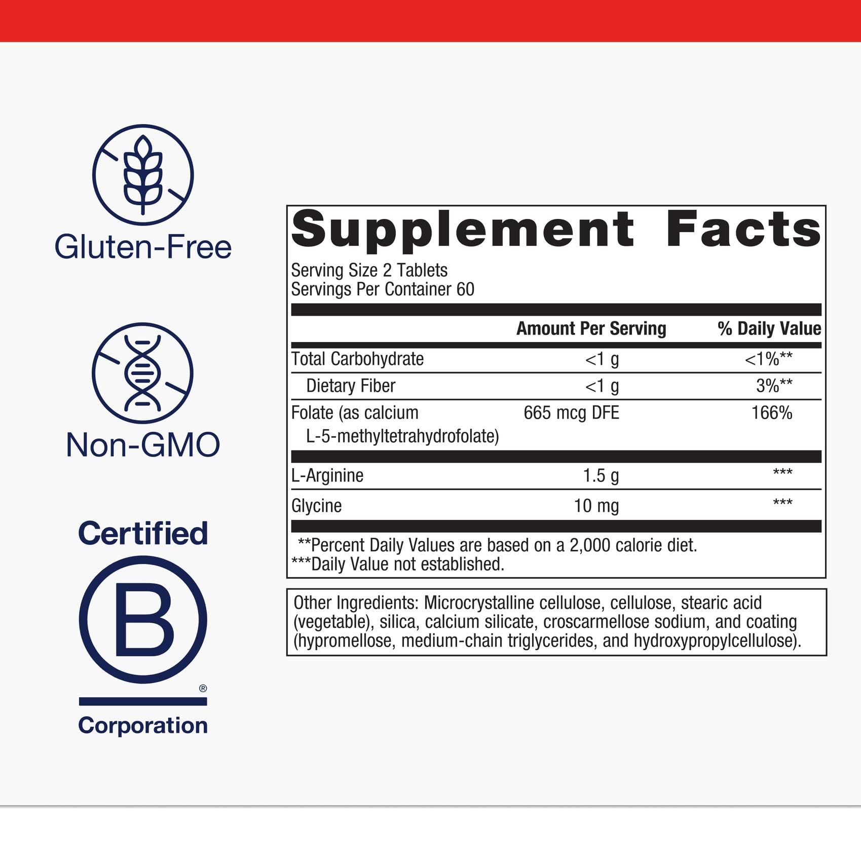 Metagenics Arginine Plus product label
