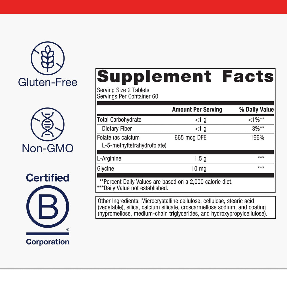 Metagenics Arginine Plus product label