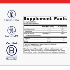 Metagenics Arginine Plus product label