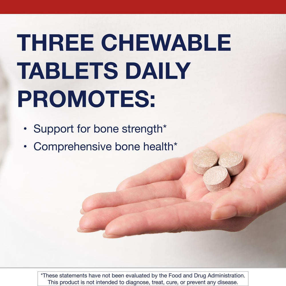 Close-up of chewable tablets on a white background