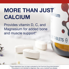 Packaging showing Vitamin D and calcium information on the label