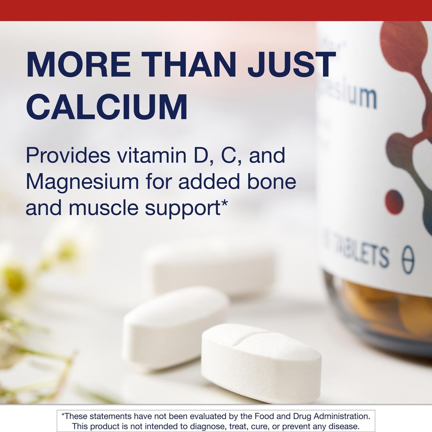 Non-GMO and gluten-free label on Metagenics Bone Builder bottle