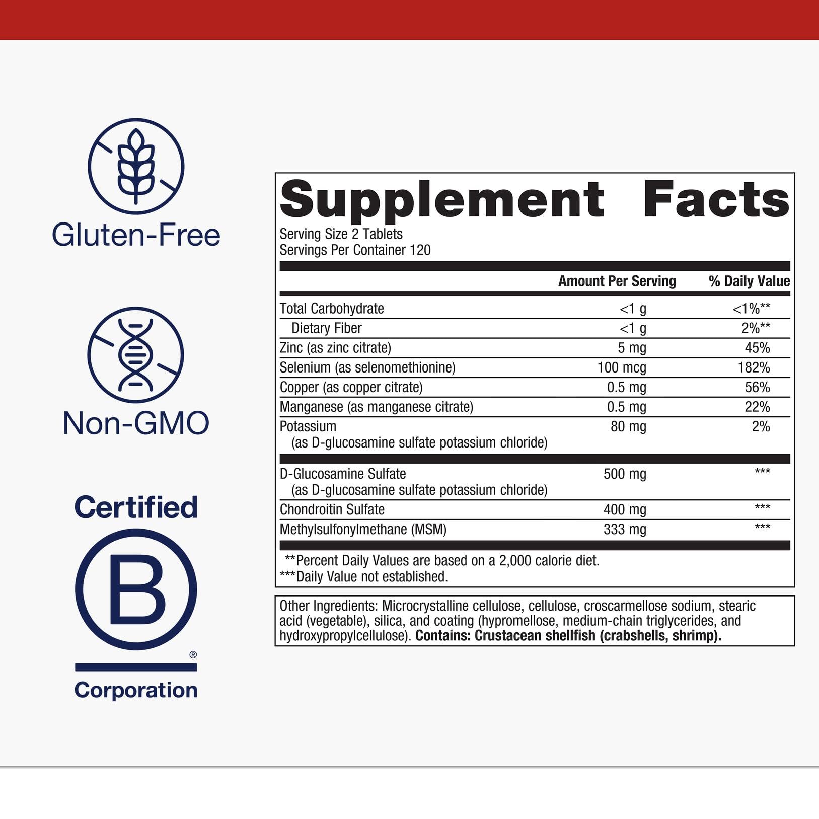 Close-up of Metagenics ChondroCare packaging