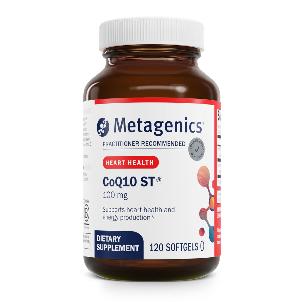 Metagenics CoQ10 ST-100 100 mg ubiquinone softgel bottle