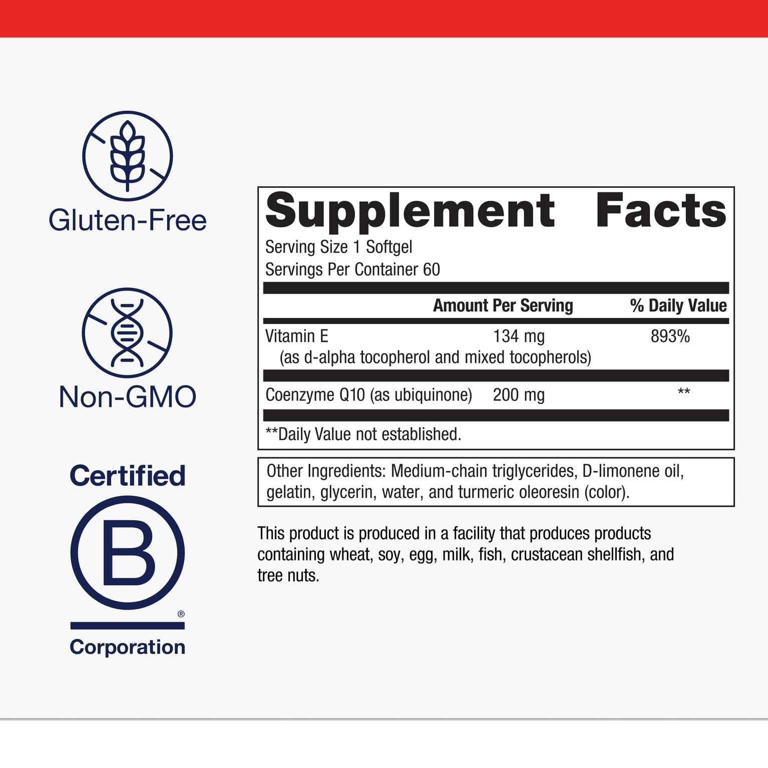 Close-up of CoQ10 ST-200 softgels