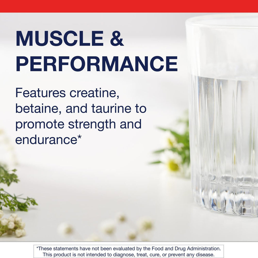 Highlight of betaine and taurine content on the label