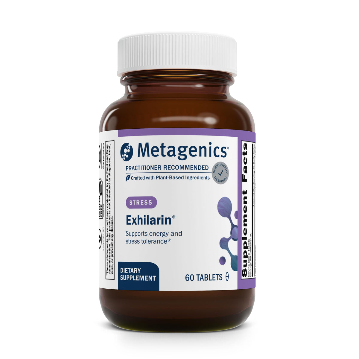 Metagenics Exhilarin bottle front with label