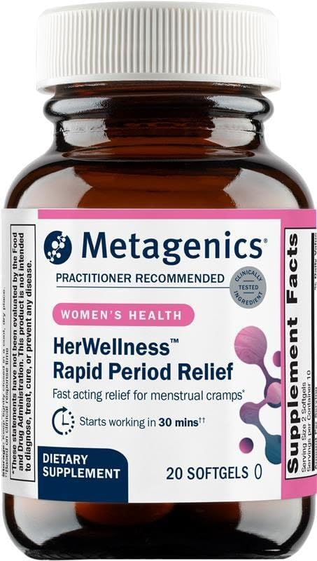 Metagenics HerWellness Rapid Period Relief hero image