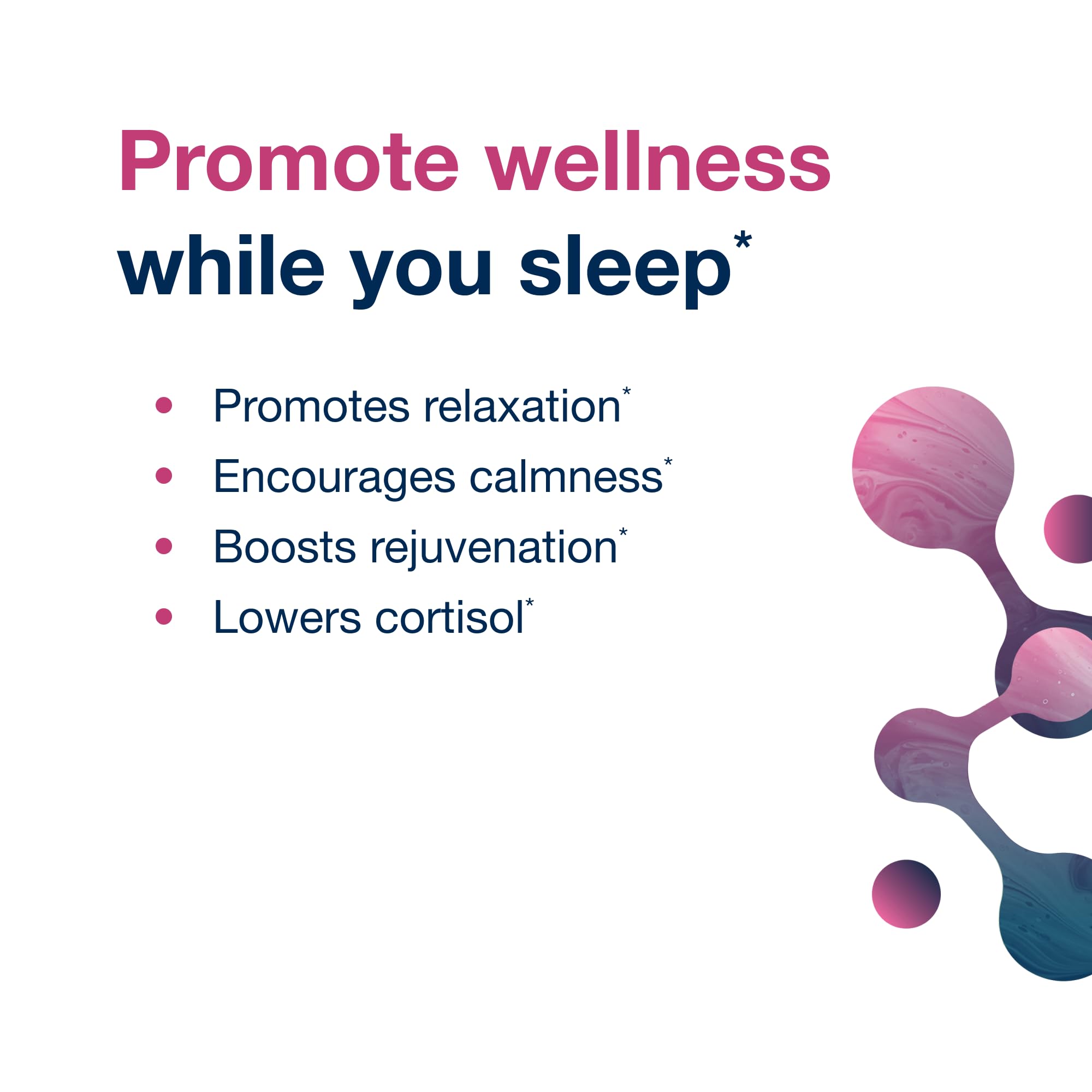 Chelated magnesium glycinate tablet illustration