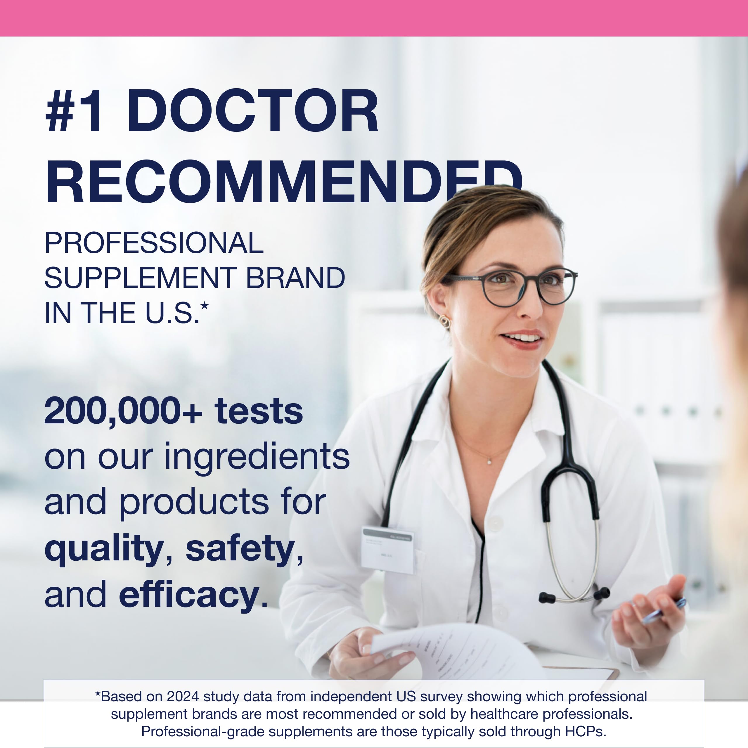 Bottle with tablets visible inside