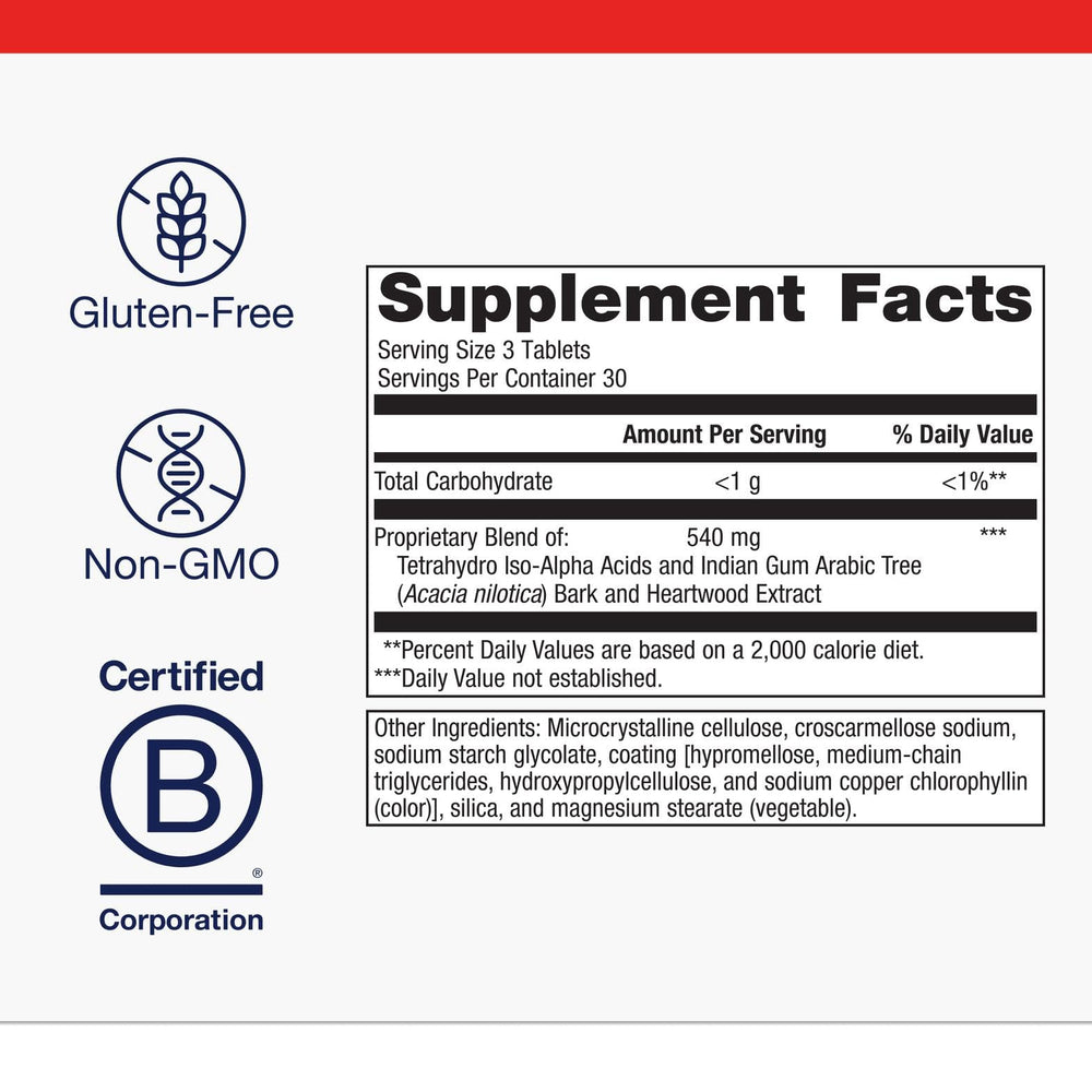 Close-up of Metagenics Insulin Guard tablets