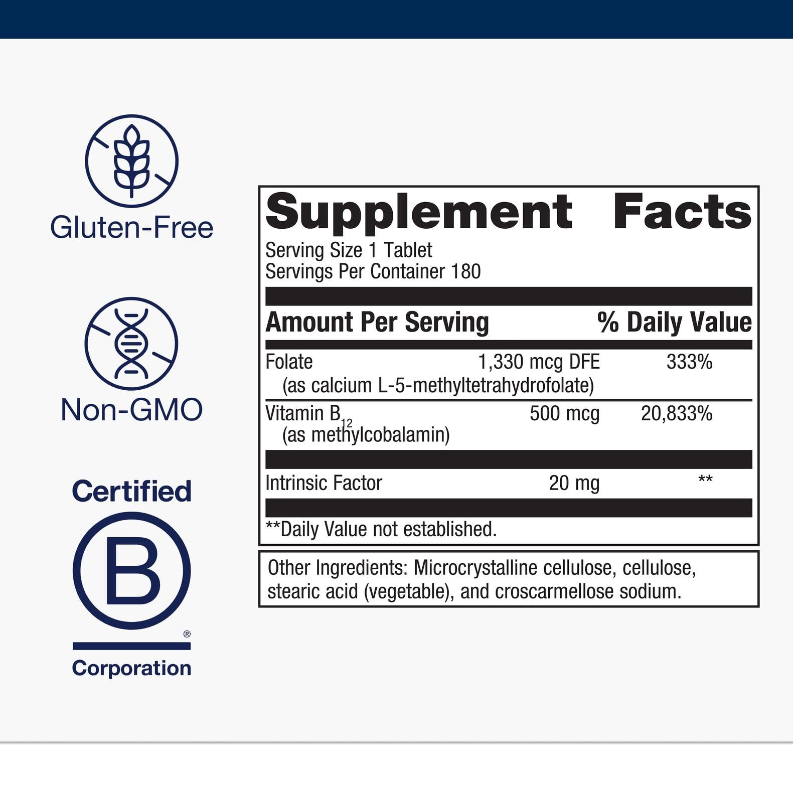Metagenics Intrinsi Vitamin B12-Folate tablets
