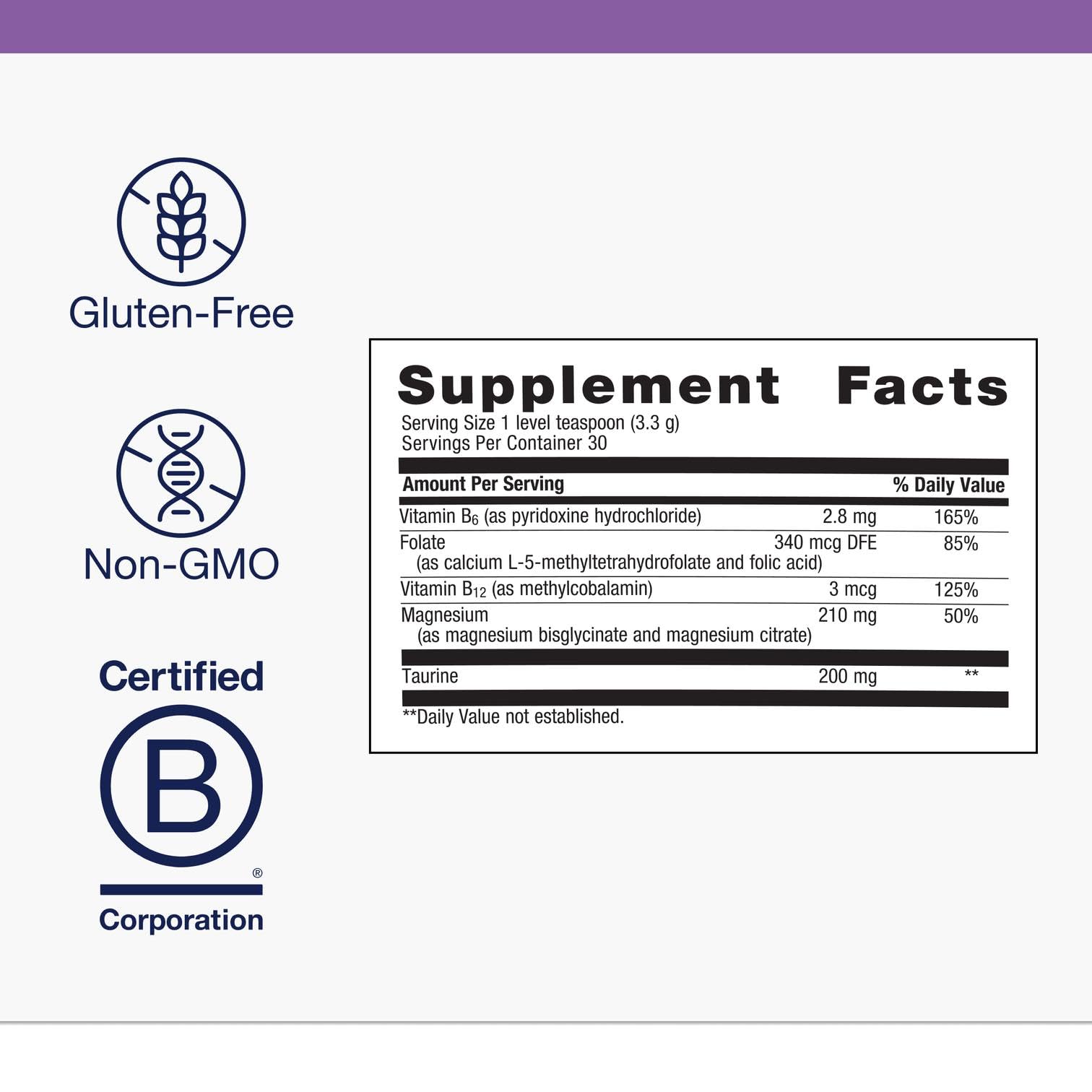 Close-up of strawberry-flavored MagActive Magnesium Relax powder being scooped
