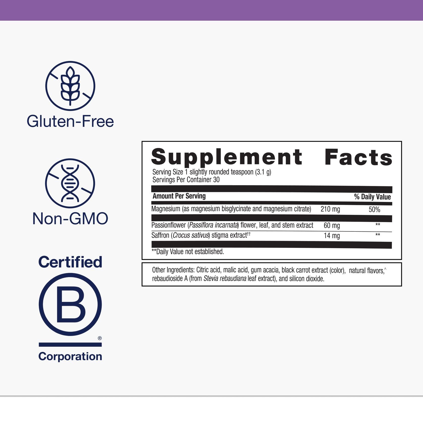 Close-up of MagActive night powder label