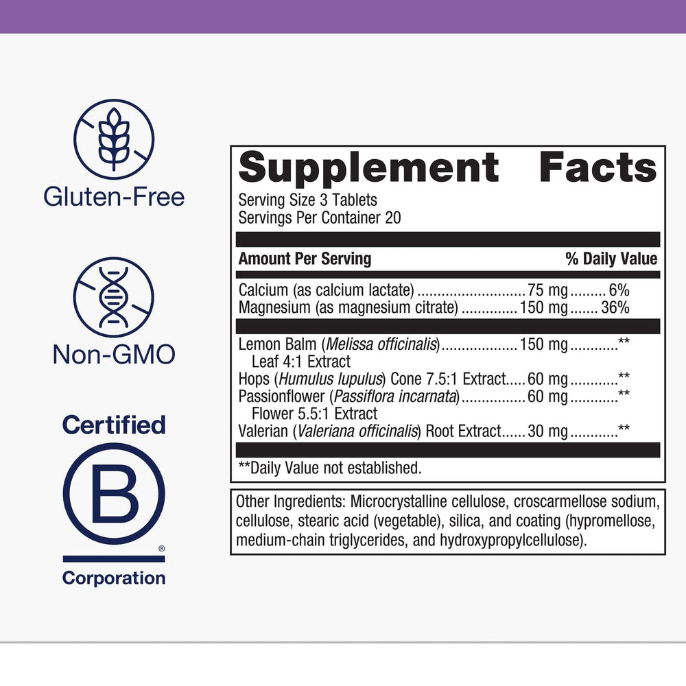 Close-up of Metagenics MyoCalm Plus label