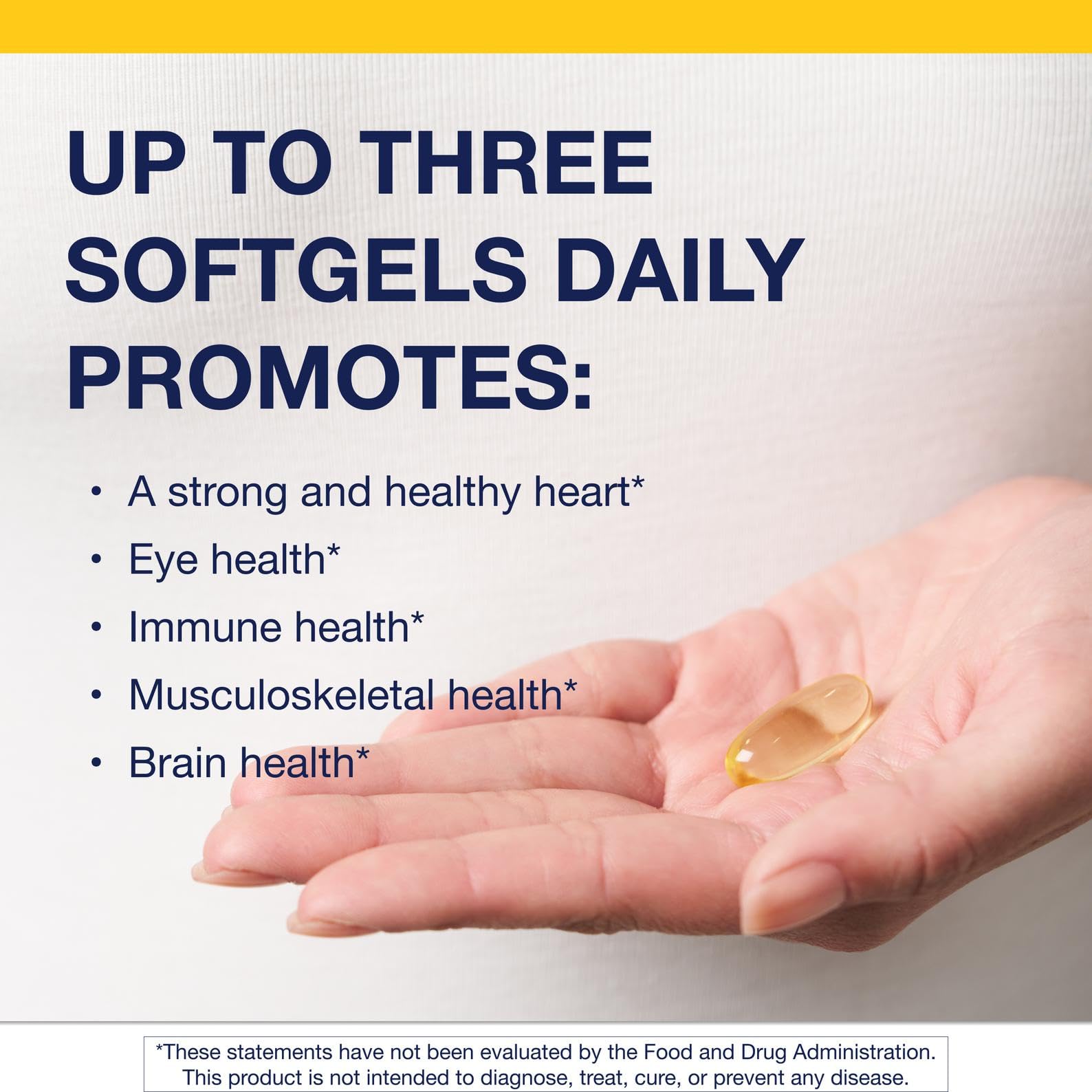 Nutrition facts panel for Metagenics OmegaGenics EPA-DHA 1000 mg