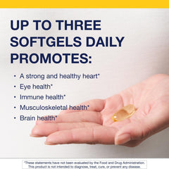 Nutrition facts panel for Metagenics OmegaGenics EPA-DHA 1000 mg